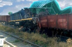 В Шымкенте столкнулись два поезда 