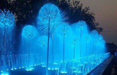 В Петропавловске в День столицы открыли световой музыкальный фонтан