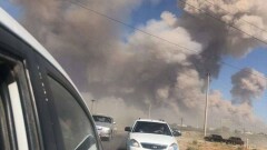 Пожарные продолжали тушить огонь на складах в Арыси, несмотря на приказ эвакуироваться