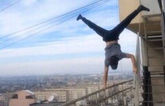 Захватывающие дух цирковые трюки выполняет на крышах студент из Алматы