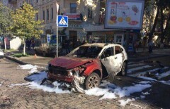 Видео взрыва авто с Павлом Шереметом появилось в СМИ