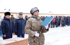 Сорок солдат срочной службы приняли присягу в Акмолинской области