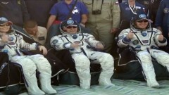 Экипаж корабля "Союз МС-04" благополучно приземлился в Карагандинской области