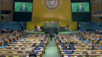 Проблемы Арала и сотрудничества на Каспии поднял в ООН Гурбангулы Бердымухамедов