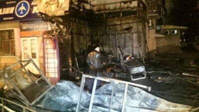 Причину пожара, уничтожившего донерную в Алматы, установили в ДЧС