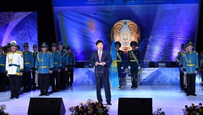День государственных символов с размахом отметили в Алматы