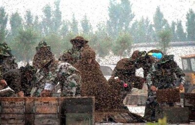 Китаец облепил себя миллионом пчел