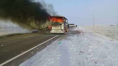 В МВД назвали предварительную версию возгорания автобуса, в котором погибли 52 человека 
