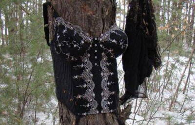 Деревья в сексуальном белье появились в Костанае