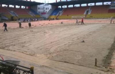 Центральный стадион Актобе для Лиги Европы готовят студенты