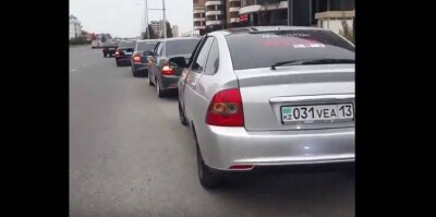 Новый понт по-шымкентски: кортеж из Lada Priora c одинаковыми номерами