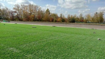 Как с иголочки: в посёлке Шортанды идёт капитальный ремонт стадиона