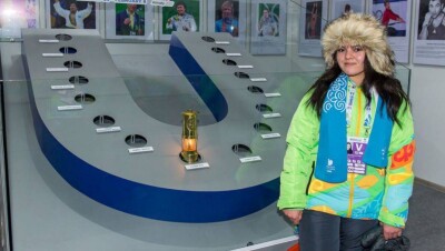 Огонь Универсиады прибыл из Астаны в Алматы