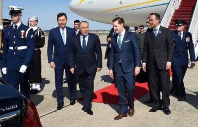 Президент Казахстана Нурсултан Назарбаев прибыл в США с официальным визитом