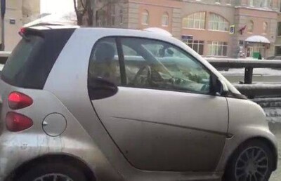 Автоледи вязанием за рулём разозлила комментаторов в Youtube