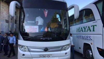 Казахстан не пропускал автобус из Бишкека в Ташкент. В МИИР РК решили проблему