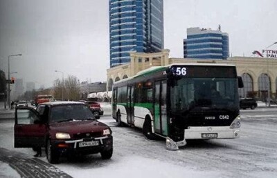 Сразу два ДТП с участием пассажирских автобусов произошли в Астане