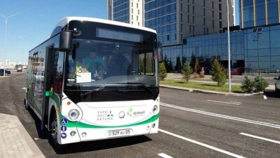 Новые электроавтобусы презентовали в Астане