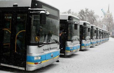В новогоднюю ночь автобусы Алматы будут ездить до часа ночи