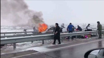 15 человек пострадали в результате массового ДТП в Туркестанской области