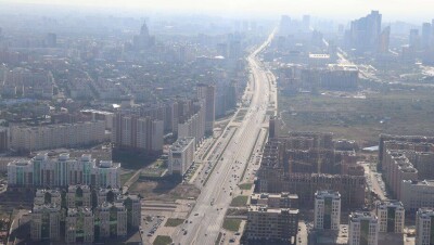 Полиция Нур-Султана в час пик облетела столицу для определения проблемных участков дорог