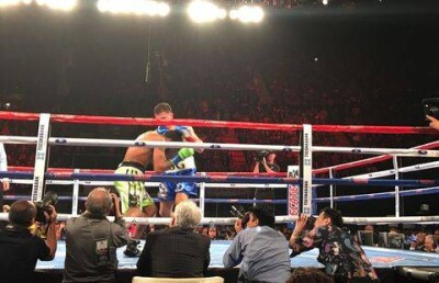 Во время поединка Головкина в зале поддерживали все: от строителей до голливудских режиссёров