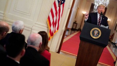 Трамп отпраздновал окончание импичмента. Речь была посвящена "злобным демократам"