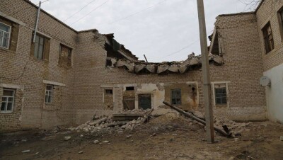 В Аральске обрушилась часть жилого здания