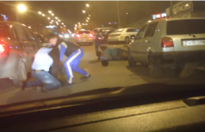 Массовую драку в Астане сняли на видео