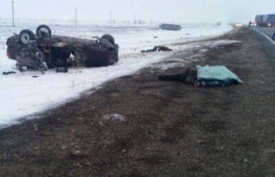 В страшной аварии на трассе Актобе погибли молодые полицейские