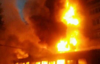 Пожар в супермаркете "Юбилейный" локализован, для погорельцев раскинут палаточный лагерь