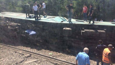 Подросток погиб при сходе вагонов поезда Астана – Алматы в Жамбылской области