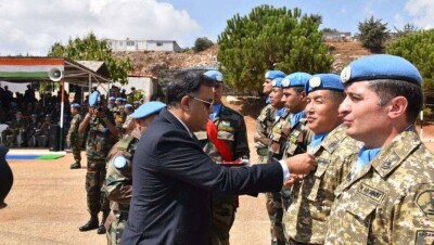 Казахстанских миротворцев наградили медалями ООН "На службе мира" в Ливане