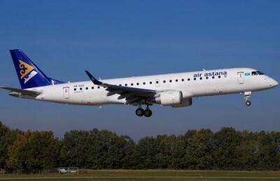 Air Astana выполнила первый рейс из Астаны в Тараз