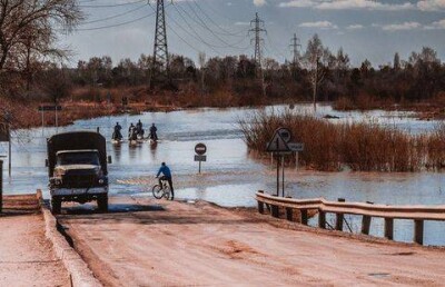 Паводок отрезал от Петропавловска пригородный посёлок Заречный 
