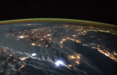 Красоту полярного сияния показали с высоты МКС