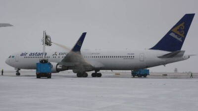 В аэропорту Астаны на разное время задержаны 13 авиарейсов