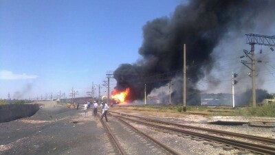 В Шымкенте вновь загорелись цистерны с горючим