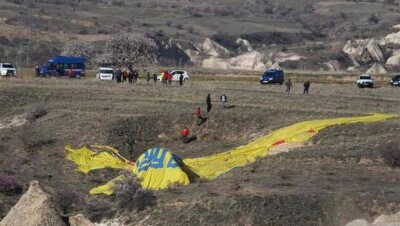 В Турции рухнул воздушный шар с иностранными туристами