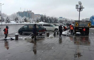 Снег в Алматы будет таять, едва коснувшись земли, благодаря "волшебной" смеси 