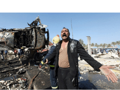 Взрыв в Ираке на футбольном поле попал на видео