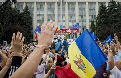 Жители Кишинёва собрались на новую акцию протеста против власти