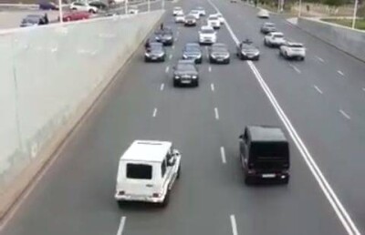 Кортеж из VIP-авто грубо нарушил ПДД в Астане