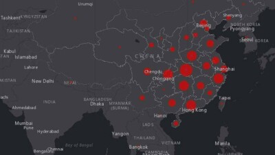 Исследователи создали онлайн-карту распространения коронавируса в Китае и за его пределами