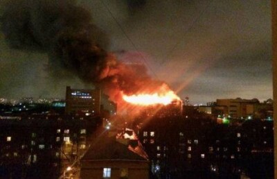 Крупнейший за четверть века пожар тушили в Москве