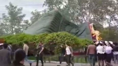 ЧП с батутом в центральном парке в Караганде: задержан владелец аттракциона