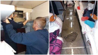 Поезд Алматы – Костанай затопило тёплой водой