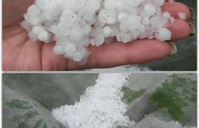 Крупный град испортил карагандинцам выходной