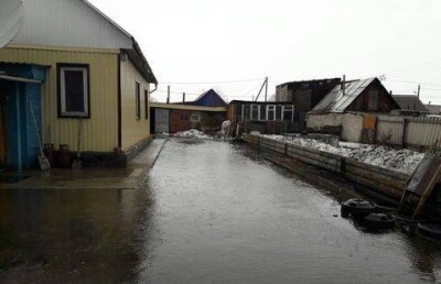 Близ Астаны затопило целый посёлок
