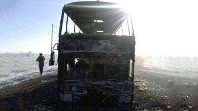Водителей сгоревшего автобуса в Актюбинской области водворили в ИВС